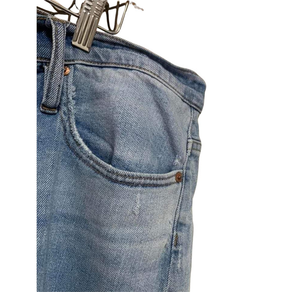 J.Crew Slim Boyfriend Jean Distressed Raw Hem Size 34 #AJ527‎ - Picture 5 of 10